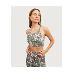 LOUNGE - Peto Deportivo Halter Hojas Verde