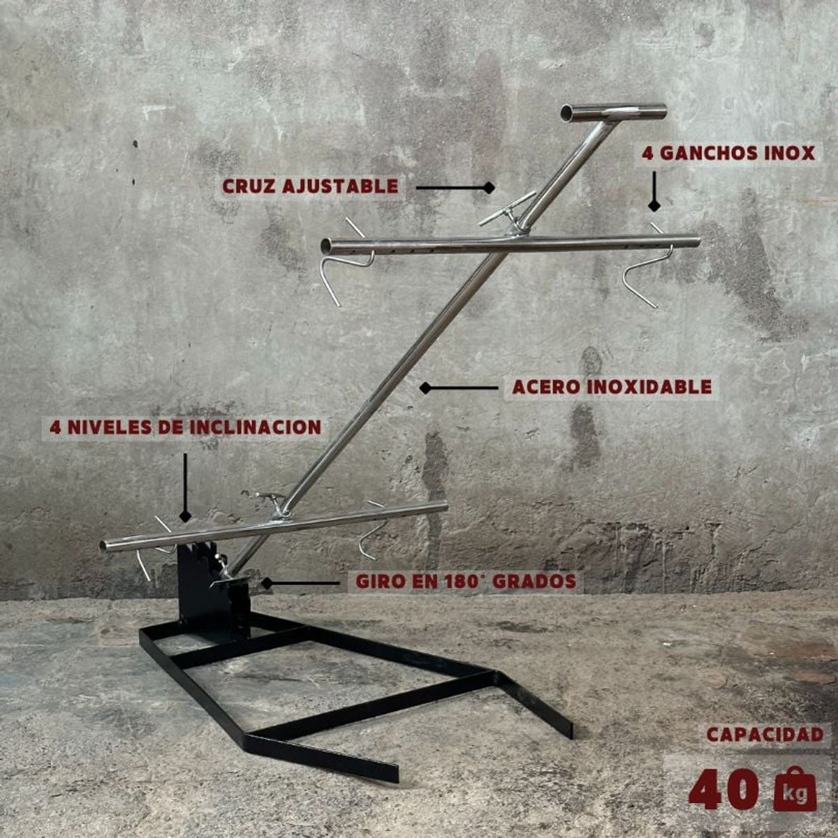 GENERICO - Asador Patagónico Inoxidable