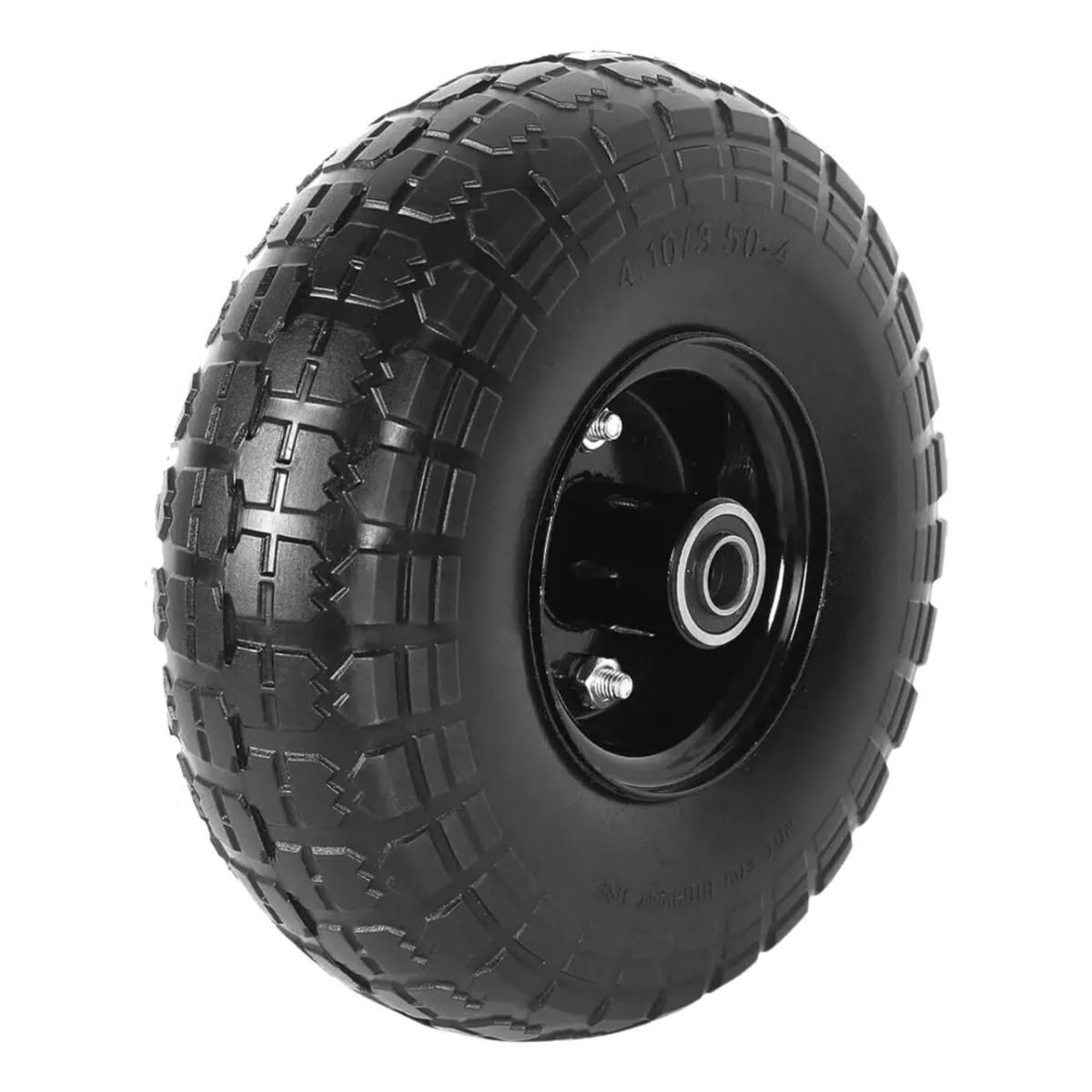 GENERICO - Rueda Para Carros Yeguas Inflable 10 Pulgadas Negra Dicas