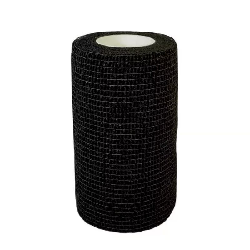 SDFIT - Venda Autoadherente tipo Coban 10 cm Negra Pack 24xv