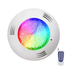 EVERMAY - Foco LED para Piscina 24W 12V RGB 7 Colores - Control Remoto IP68