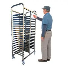 PROCHEF - Carro Bandejero Acero Inox. 40 Bandejas Casino 35x45 cm.
