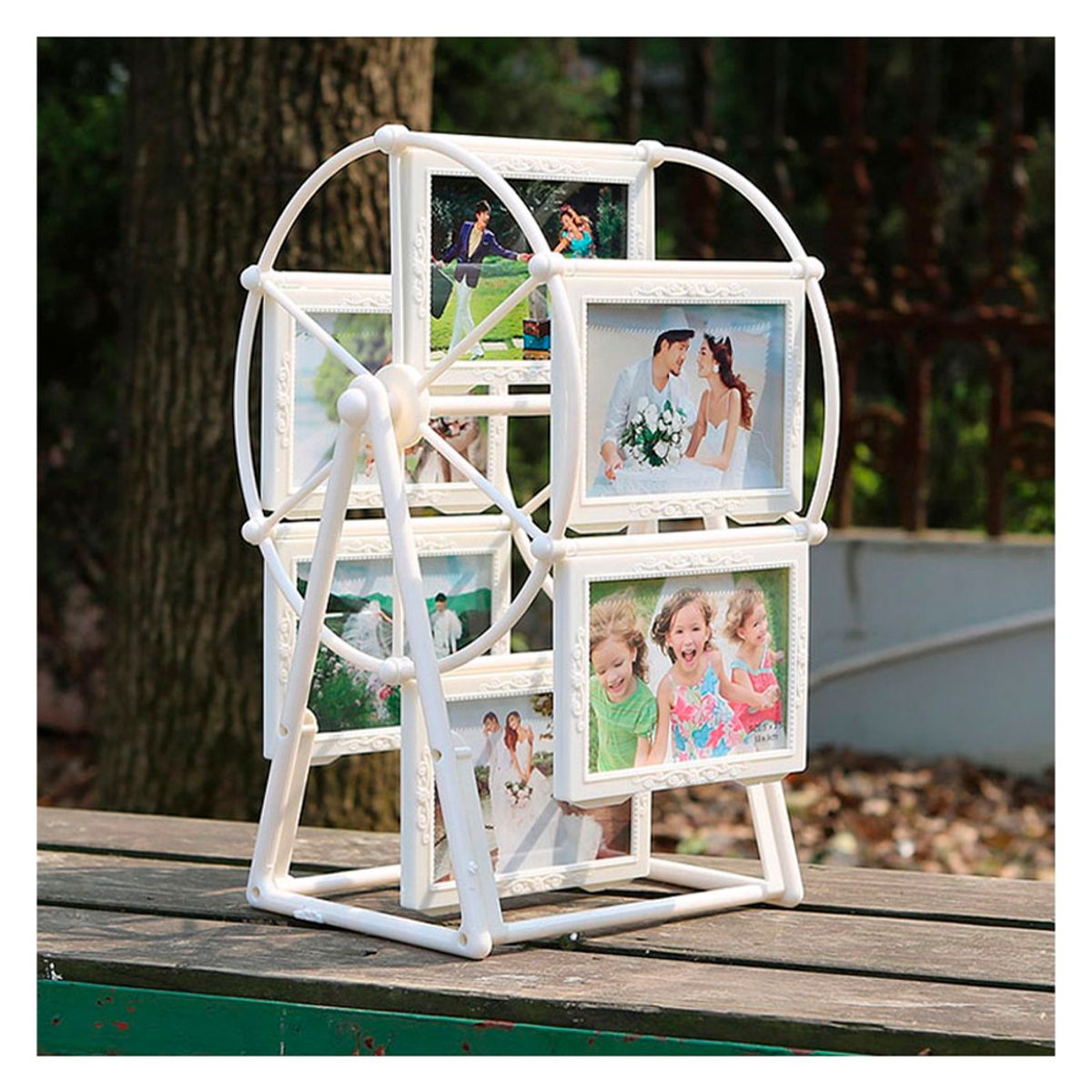 IRM - Porta Retrato Giratorio Grande 12 Fotos De Escritorio