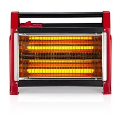 KENDAL - Calefactor Eléctrico Cuarzo KC-160AS Rojo