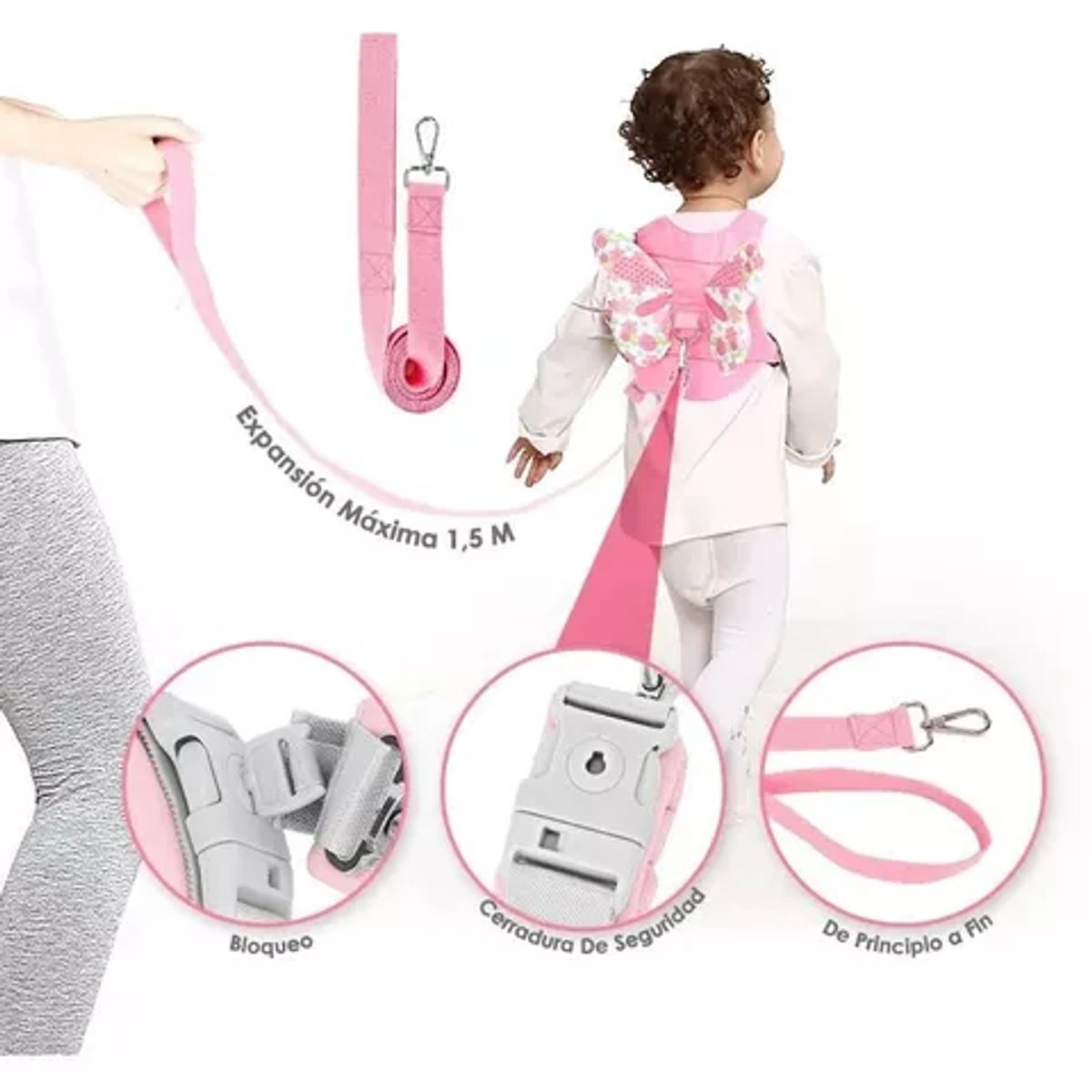 GENERICO - Arnés De Seguridad Para Bebé 3 En 1 Con Correa Llave