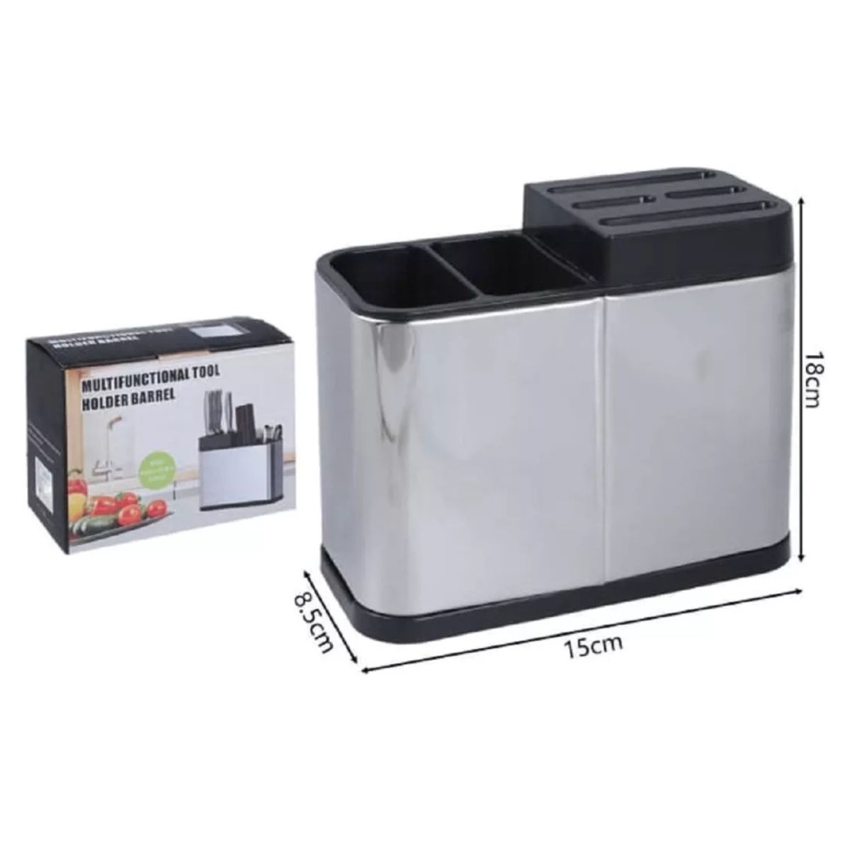 GENERICO - Organizador Portacuchillos Soporte Para utensilios multifuncional