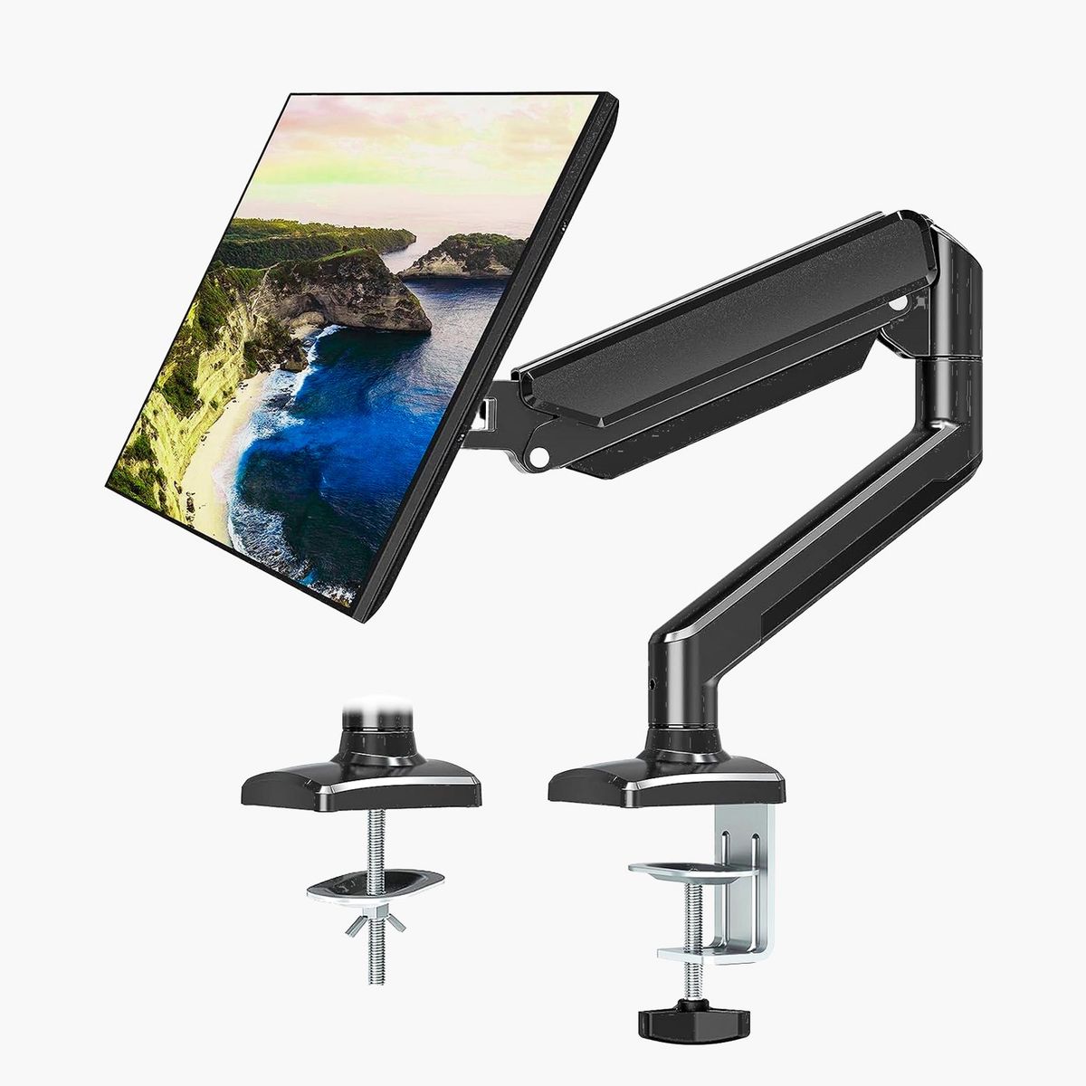 FORM OFFICE - Soporte Monitor Escritorio Simple Negro Form