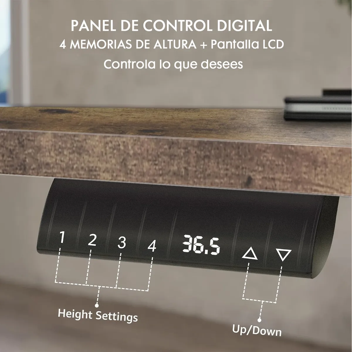 VIDITA - Escritorio Altura Ajustable Eléctrico 120cm Escritorio Regulable En Altura