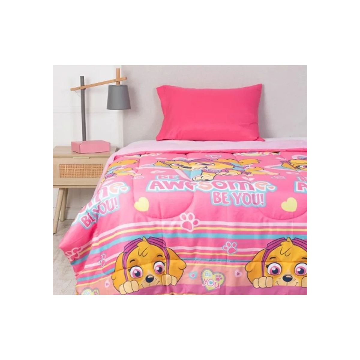 MASHINI - Plumón Infantil Disney Marvel Apto 1 PL Y 1.5 PL PAW PATROL SKYE