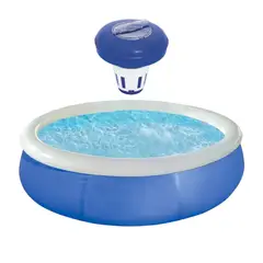 BESTWAY - Kit Piscina Redonda Fácil Armado 168x51cm Azul + Porta Cloro