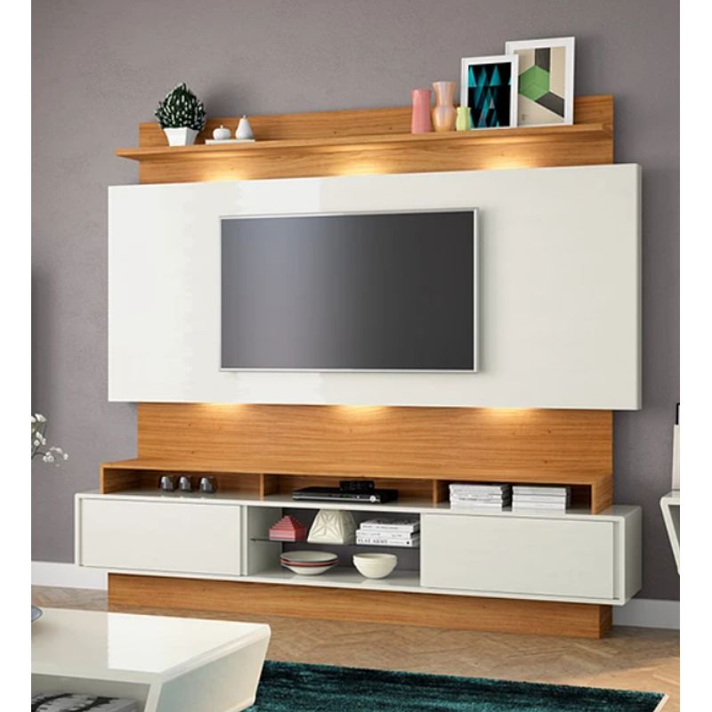 PRADEL - Estante Panel LED TV Capacidad 65 Pulgadas 220Cm