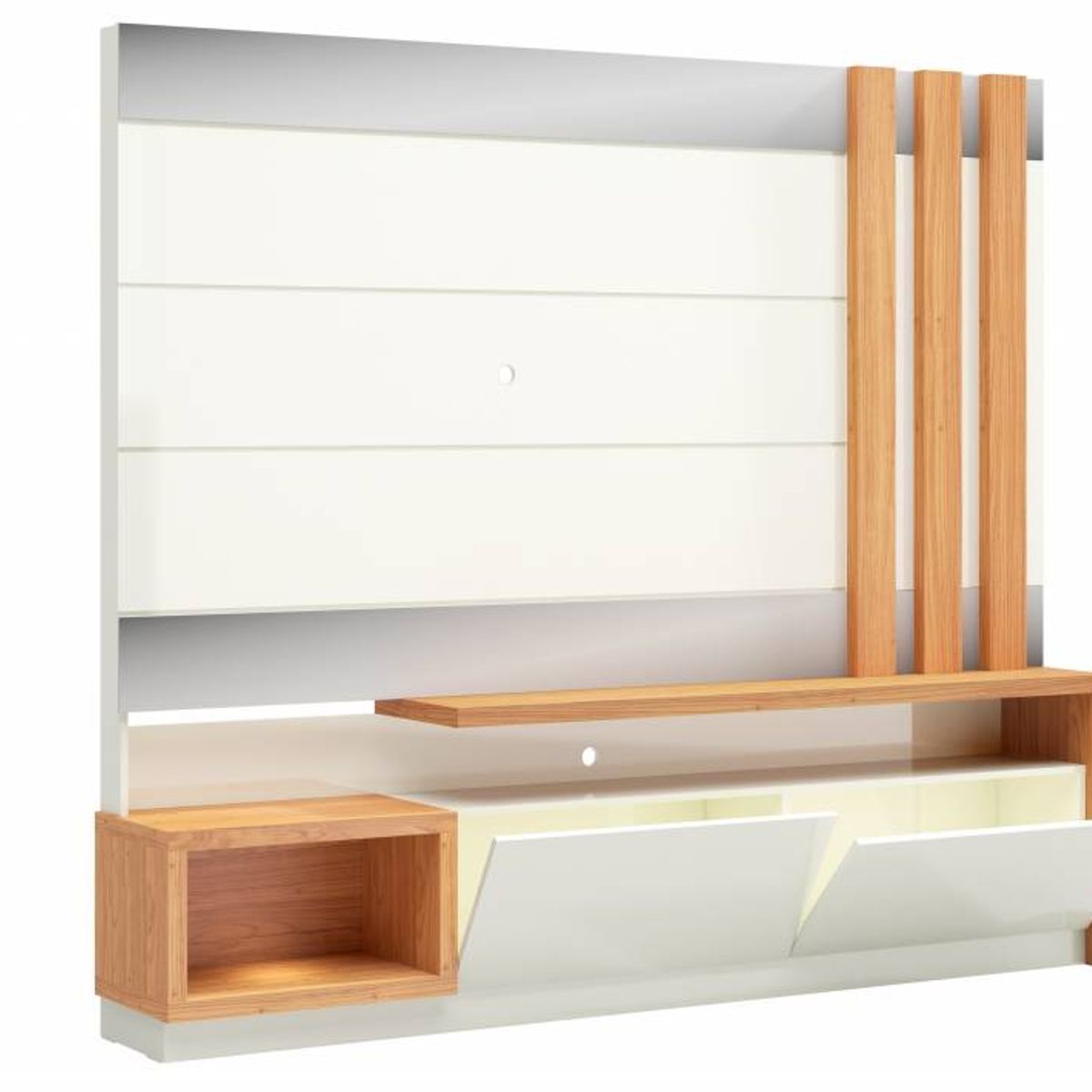 PRADEL - Estante Panel LED TV Capacidad 65 Pulgadas 220Cm