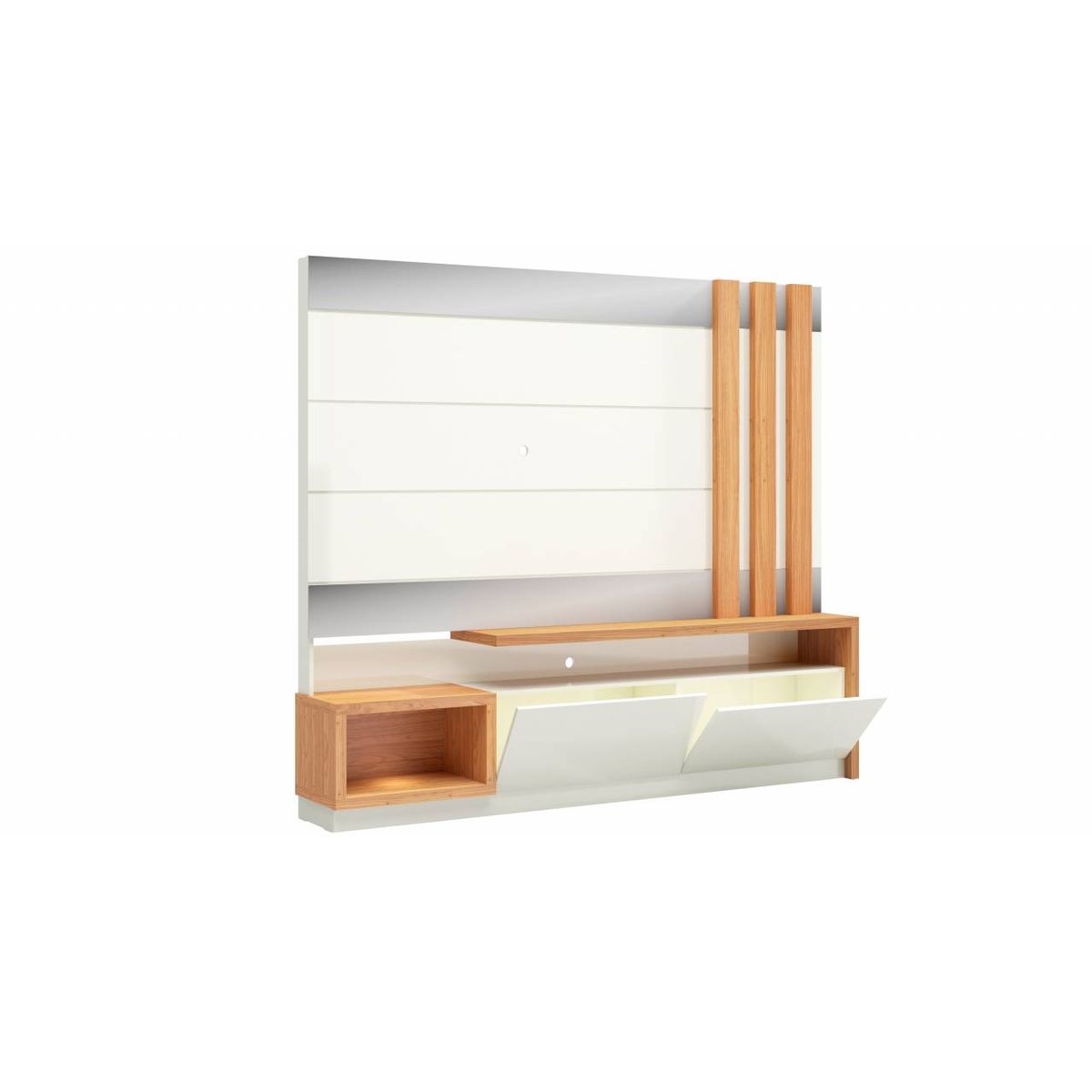 PRADEL - Estante Panel LED TV Capacidad 65 Pulgadas 220Cm