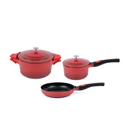 SIMPLIT - Pack Olla 24cm + Olla Salsa 18cm + Sartén 24cm Toulouse