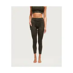 LOUNGE - Calza Deportiva Leopard Print Verde