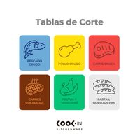 TABLA DE CORTE VERDE 51X38 CM