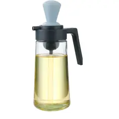 GENERICO - Dispensador de aceite 2 en 1 con cepillo dosificador cocina