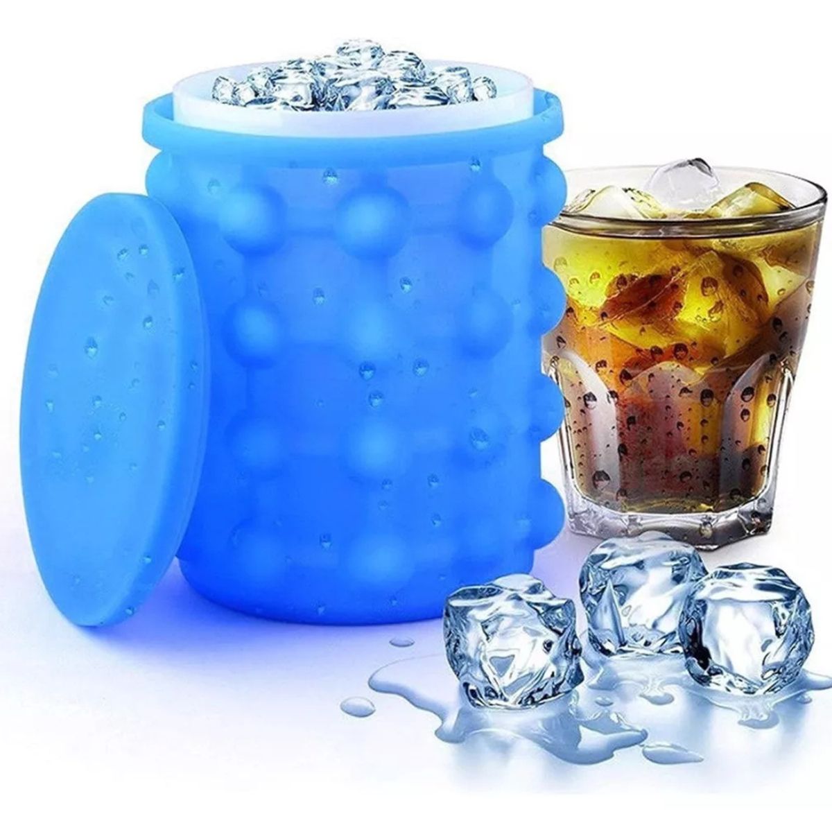 GENERICO - Molde Para Hacer Hielo Cubeta De Silicona Cubos De Hielo