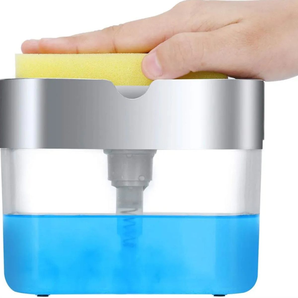 GENERICO - Dispensador De Jabon Liquido Para Lavaplatos con esponja