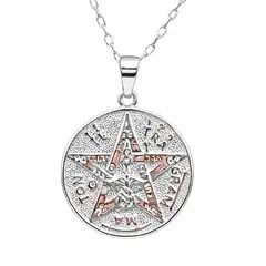 GENERICO - Collar Tetragramaton Amuleto de Plata Espiritual