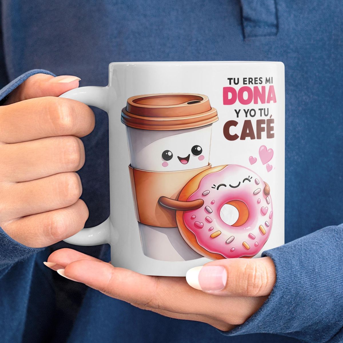 SM - Tazón San Valentín Tú Eres Mi Dona y Yo Tu Café