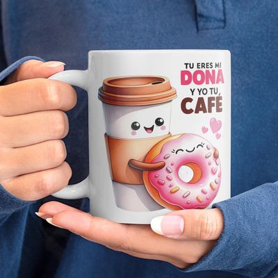 Imagen 2 del producto Tazón San Valentín Tú Eres Mi Dona y Yo Tu Café