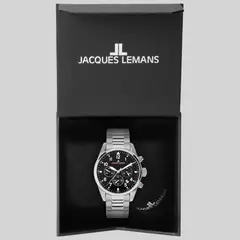 JACQUES LEMANS - Reloj análogo pulsera hombre con cronógrafo