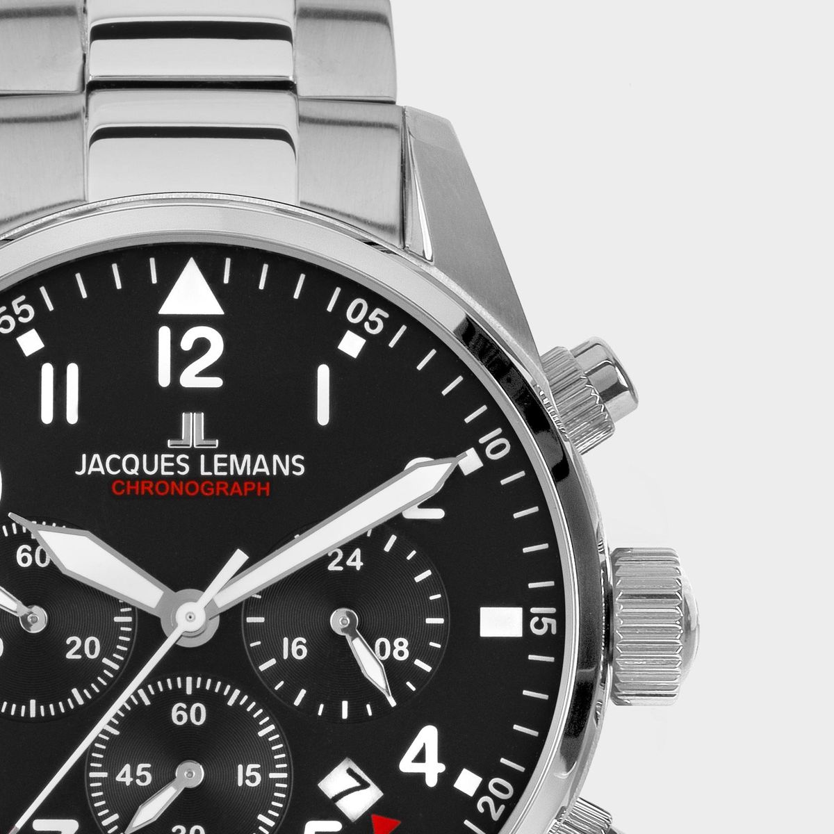JACQUES LEMANS - Reloj análogo pulsera hombre con cronógrafo