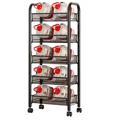 MP - Carrito Verdulero Frutero 5 Estantes Metalico 44x25.5 Cm