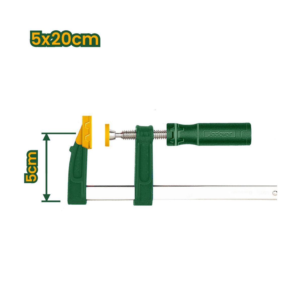 JADEVER - Prensa Sargento tipo F 50x200mm JADEVER