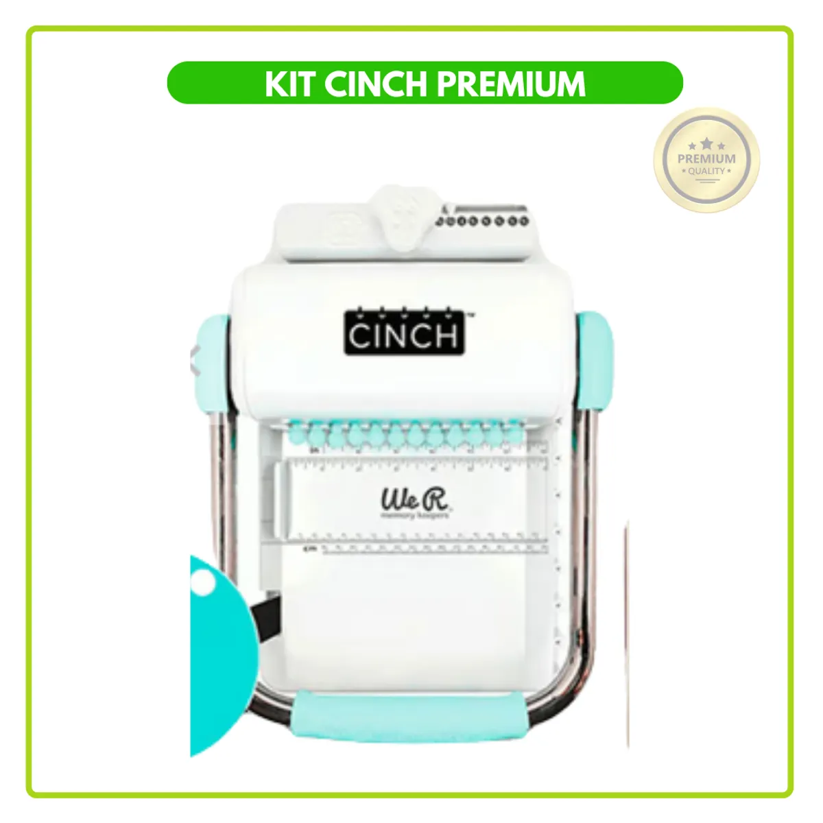 AMERICAN CRAFTS - Cinch Verde + 3 planners+ 3 ANILLOS +Laminado en Frio SFJ9