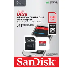 SANDISK - TARJETA DE MEMORIA MICRO SD 256GB ULTRA 150MBSG