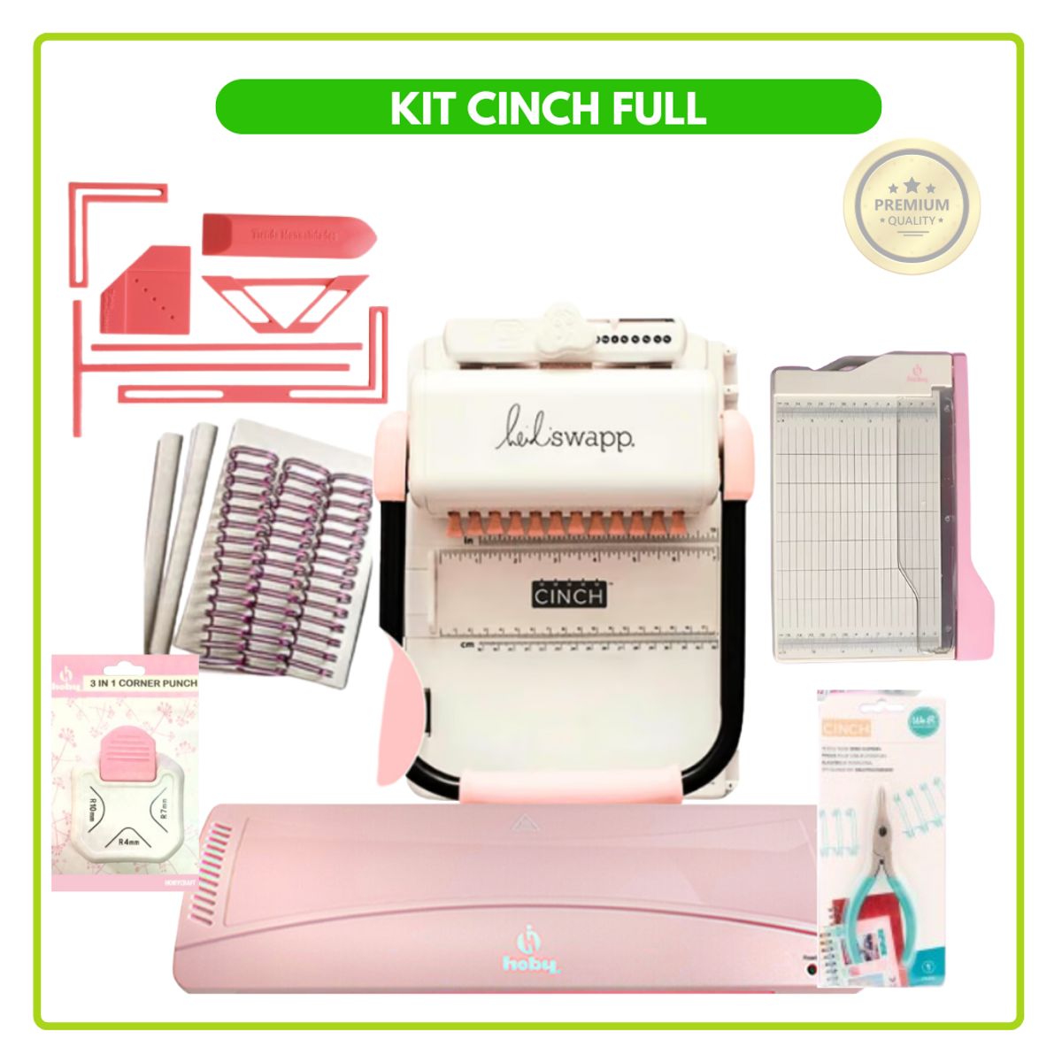 AMERICAN CRAFTS - Cinch rosada FULL + 3 planners + REGLAS