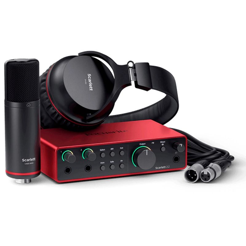 FOCUSRITE - Pack de Interfaz de audio Focusrite Scarlett 2i2 Studio