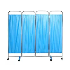 COSMETICAVAL - Biombo clínico plegable 4 cuerpos portátil