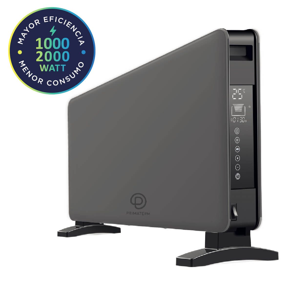 PRIMATERM - Radiador Calefactor Digital Starlife 1000-2000w Antracita PRIMATERM