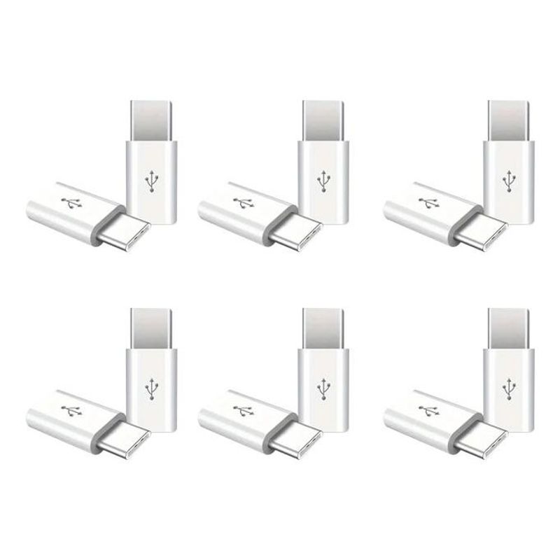 GENERICO - Pack 12 Adaptadores Micro USB a USB Tipo C 31 Rápidos