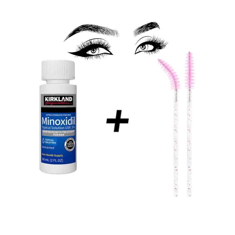 KIRKLAND - MINOXIDIL KIRKLAND 1 MES + APLICADOR DE CEJAS