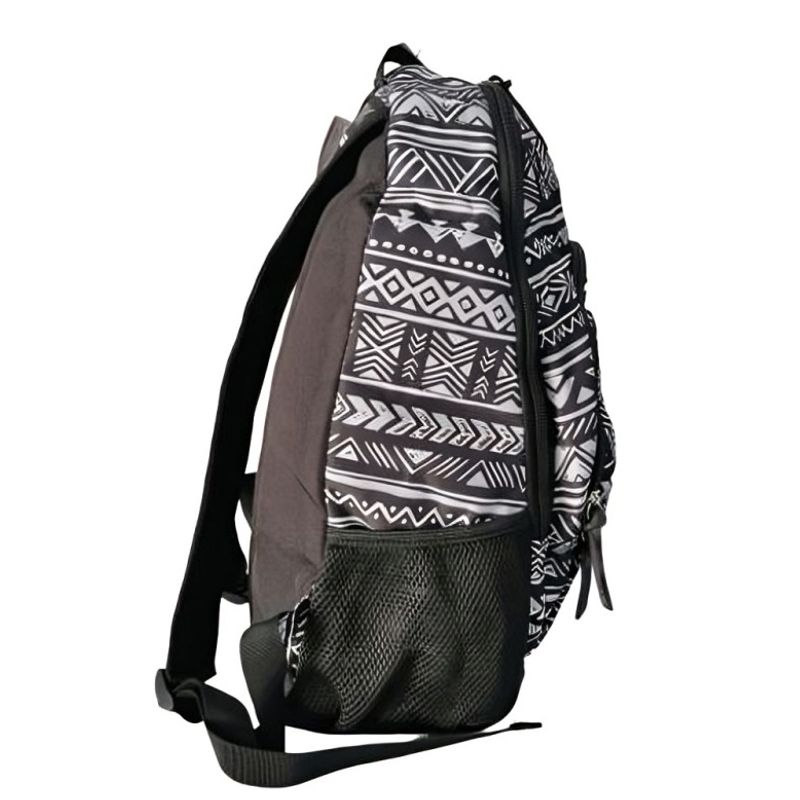 OEM - MOCHILA GOOSE DI COMO ETNICO NEGRO GRIS PLATA