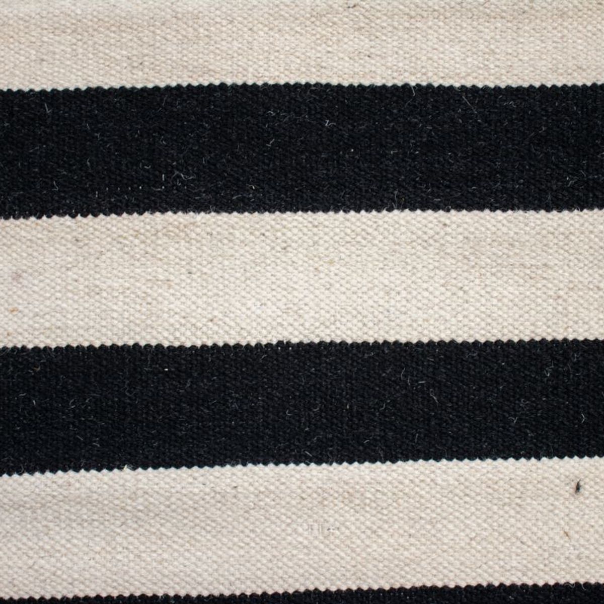 BAZHARS - Alfombra 140X200 cm Kilim Pau Gall 12 Black And White Bazhars