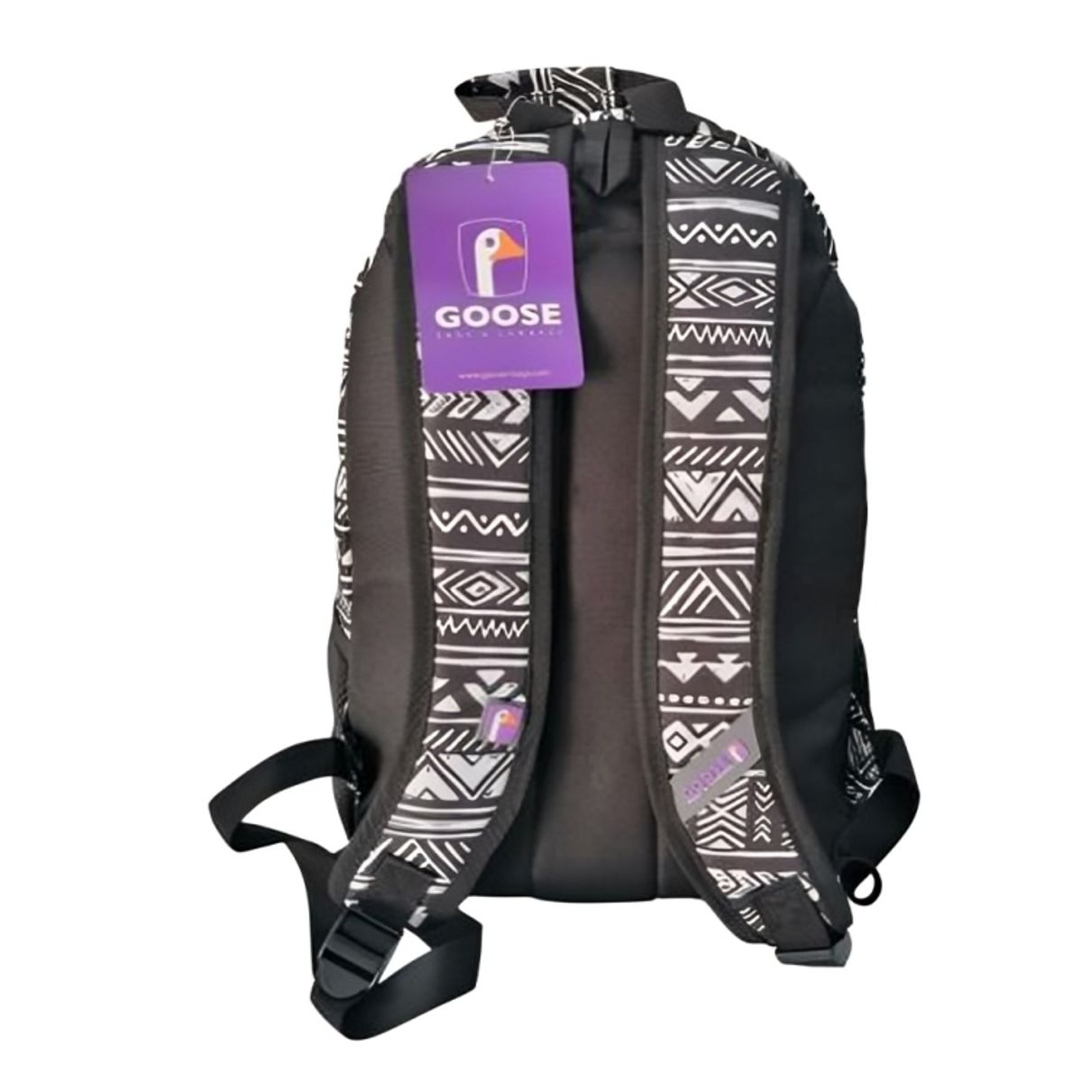 OEM - MOCHILA GOOSE DI COMO ETNICO NEGRO GRIS PLATA