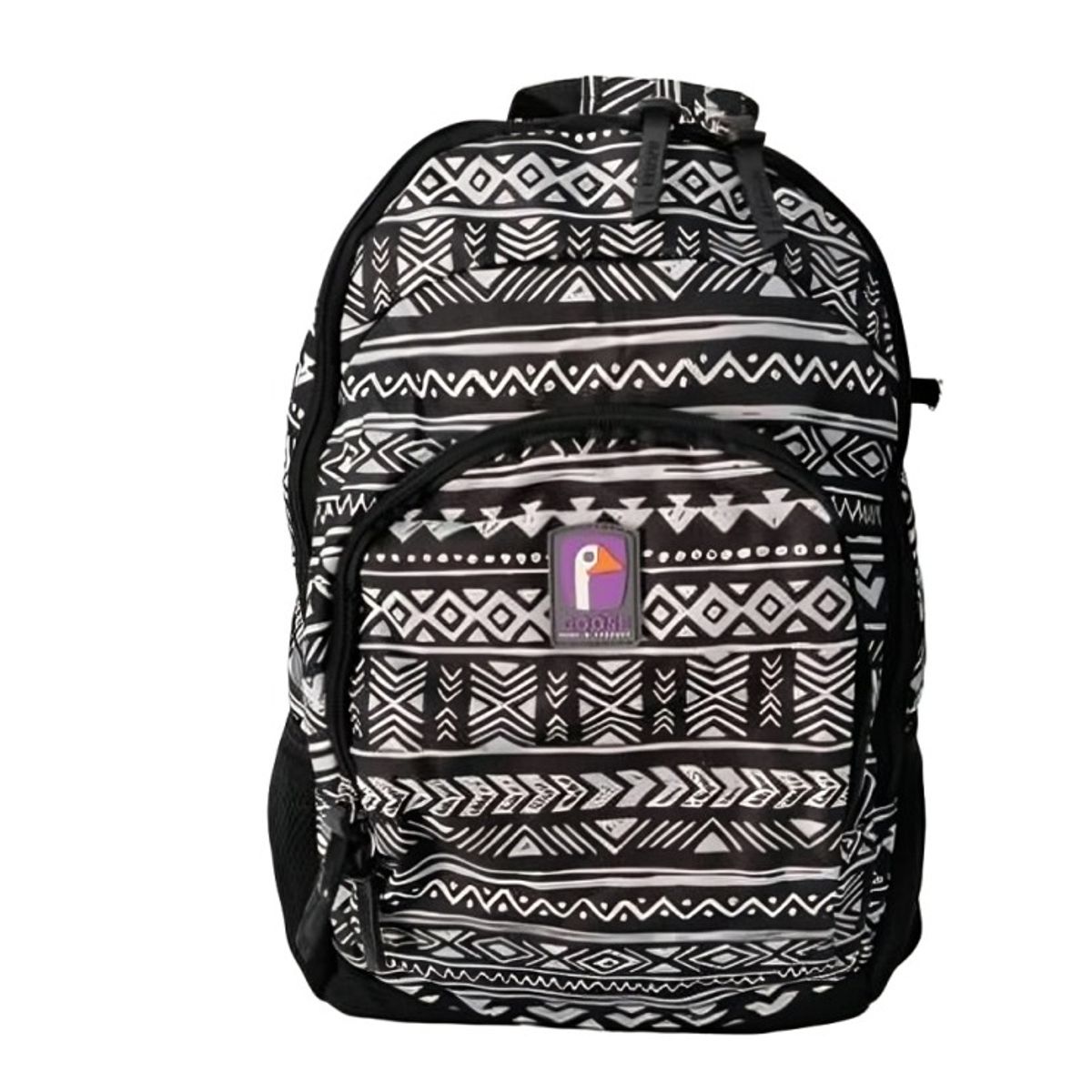 MOOSE - MOCHILA MOOSE DI COMO ETNICO NEGRO GRIS PLATA