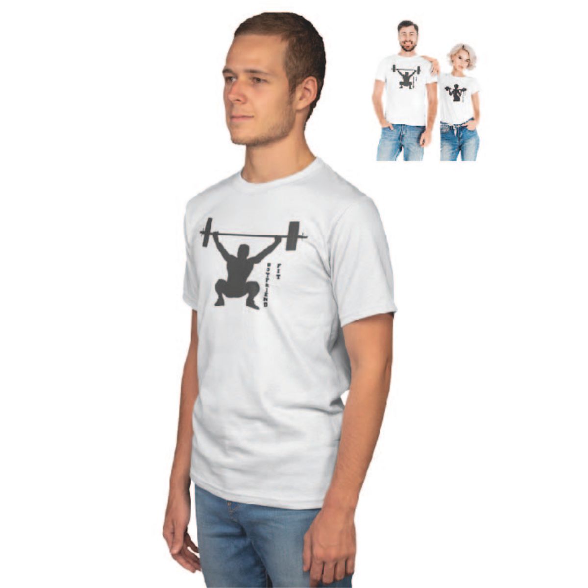 GENERICO - POLERA HOMBRE SAN VALENTÍN BOYFRIEND FIT