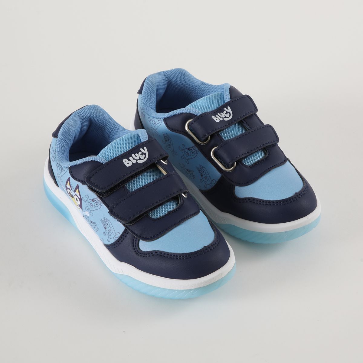 BLUEY - Zapatillas Con Luces Niño Full Print Azul Bluey
