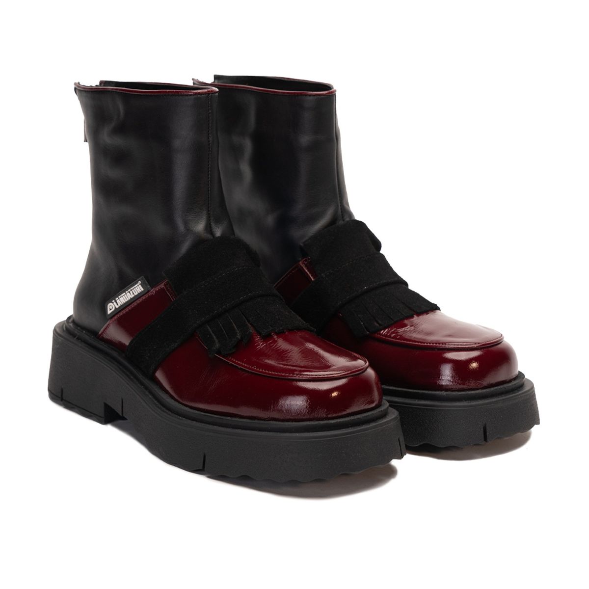 LANDAZURI - Botín Cuero V004 Rojo Landazuri