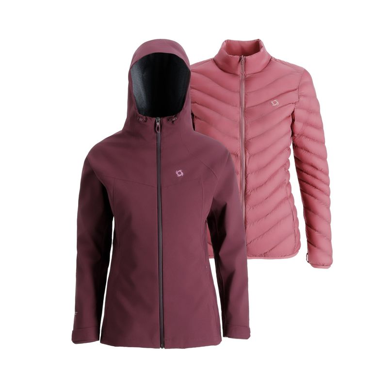 DOITE - Parka 3 En 1 Skada Mujer Morado Doite