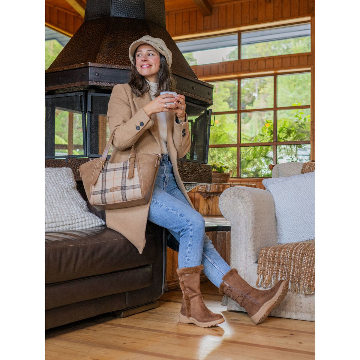 AZALEIA - Bota Burgos Mujer Café AZALEIA