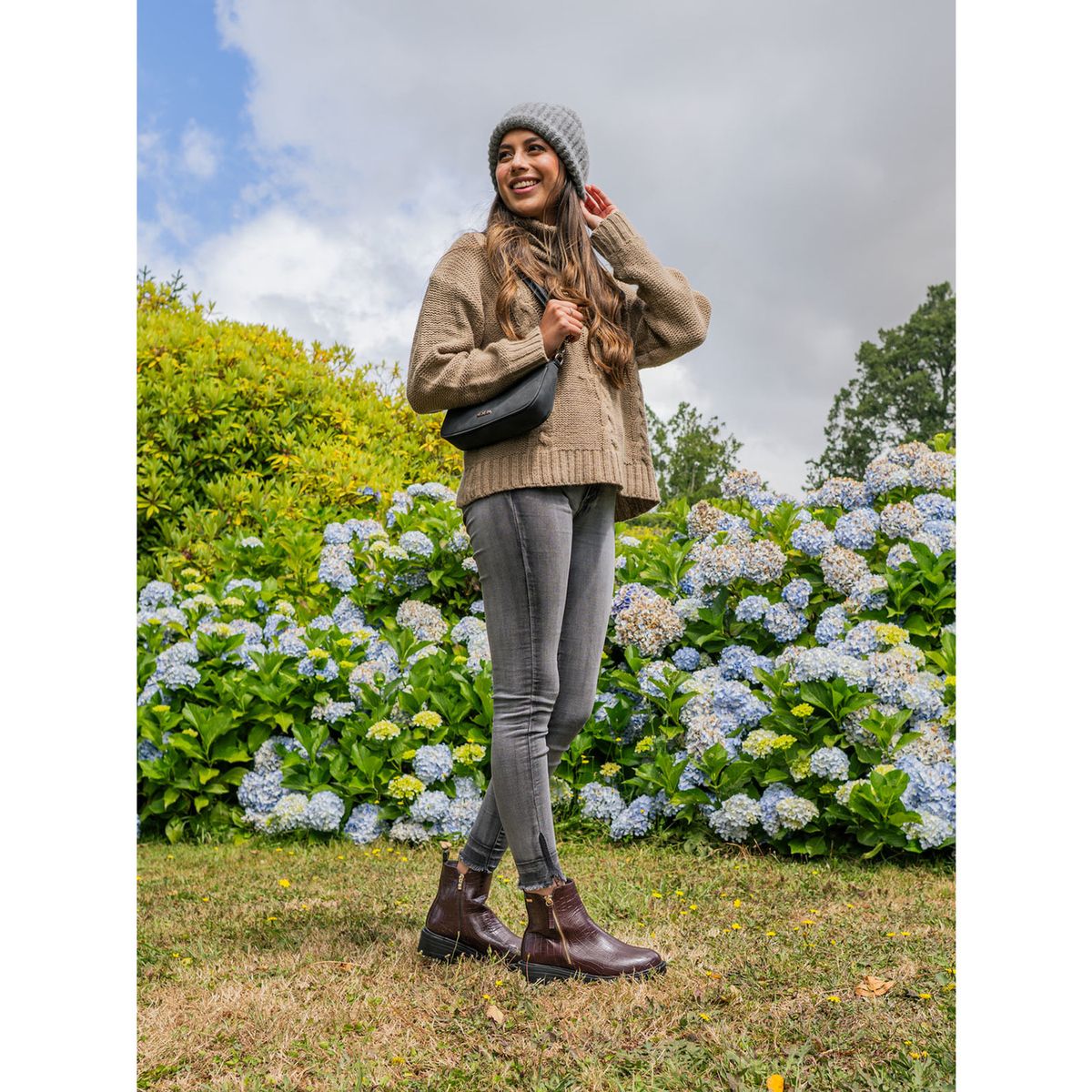 AZALEIA - Botín Compostela Mujer Burdeo AZALEIA