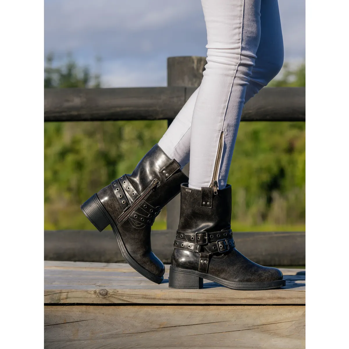 AZALEIA - Botín Osasuna Mujer Gris Oscuro AZALEIA