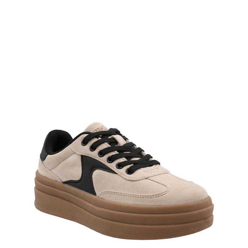 AZALEIA - Zapatilla Lens Mujer Beige AZALEIA
